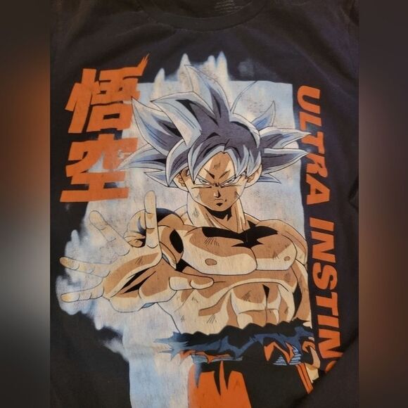 DRAGON Ball Z Ultra Instinct Anime Character Short Sleeve Shirt Size S - Picture 1 of 3